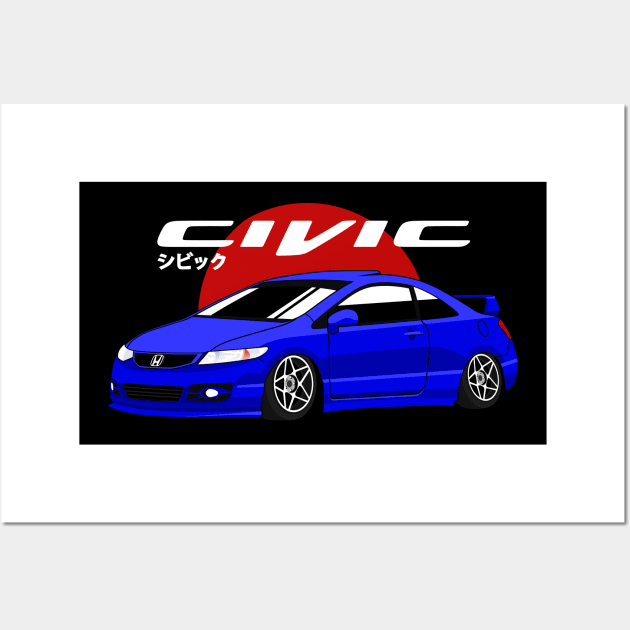 Civic SI JDM Cars Wall Art by Turbo29